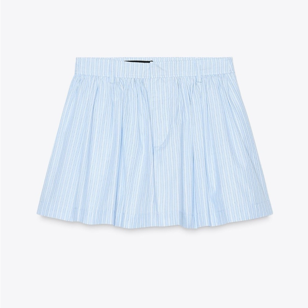 Zara Light Blue Mini Skirt